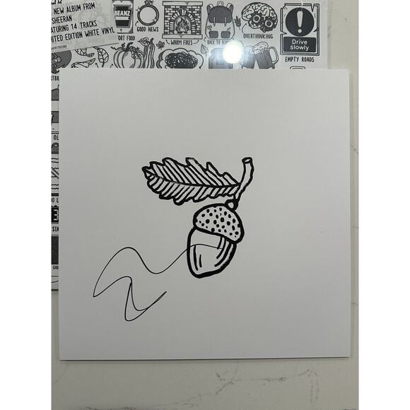 Ed Sheeran Autumn Variations White Vinyl & Signed Art Card Autographed #2 - Picture 2 of 9